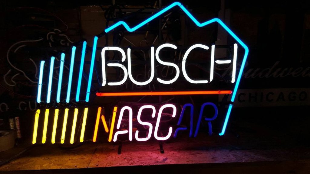 Busch Nascar Neon Sign